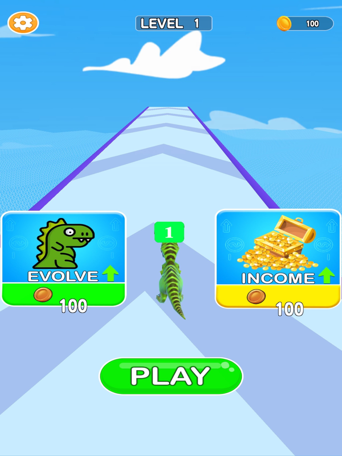 Merge Dinosaurs Run Battle