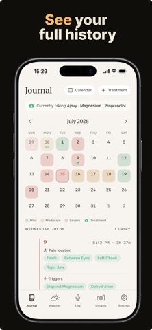 SereneHead: Migraine Tracker Screenshot 5 of 7