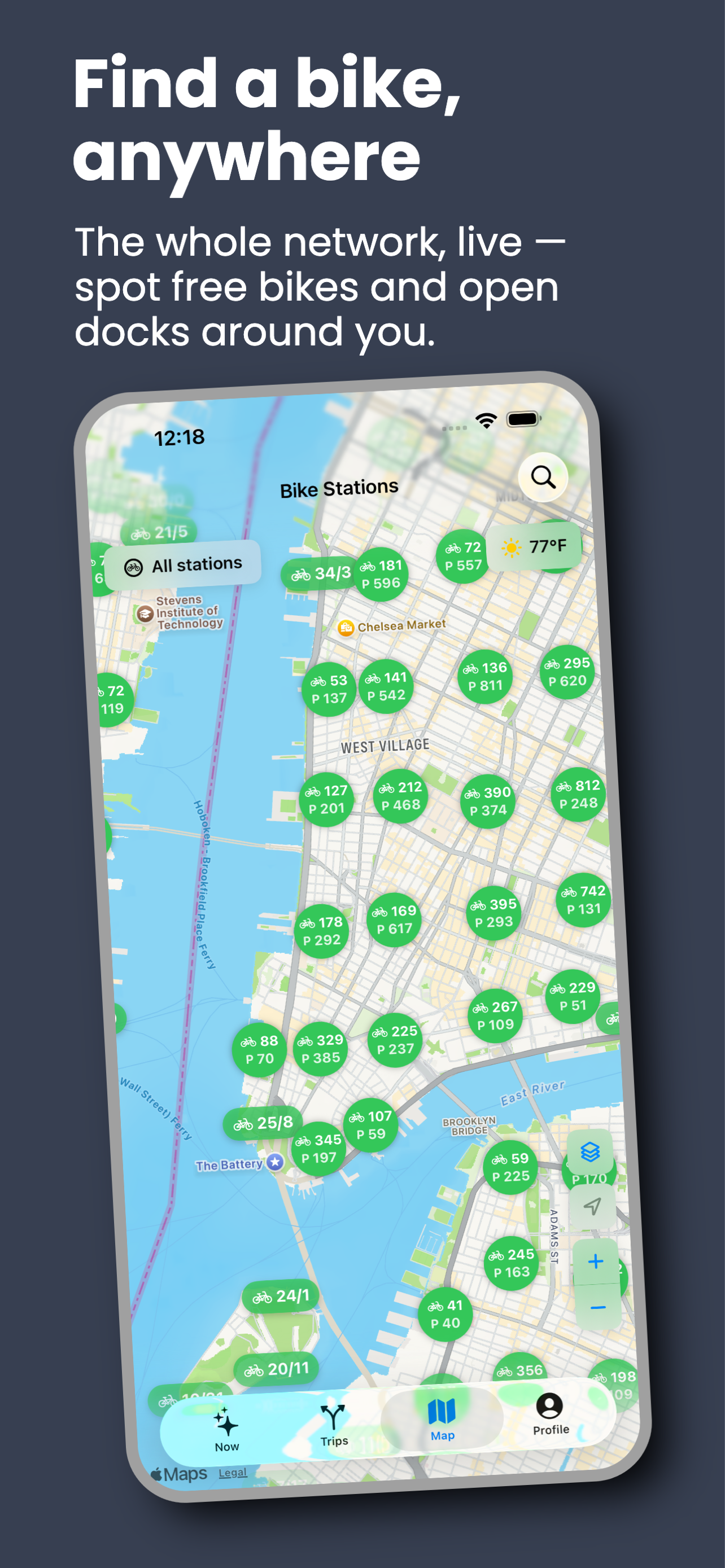 Vely: Bike Share & Ebike Map screenshot 2