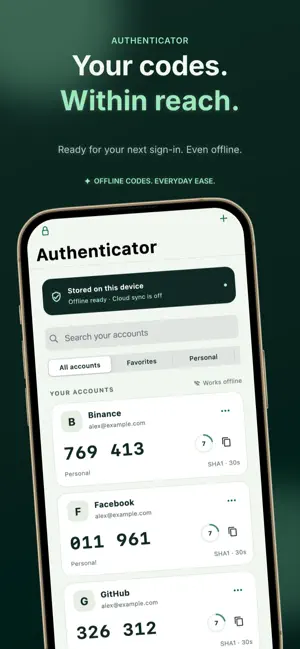 Authenticators App screenshot 1