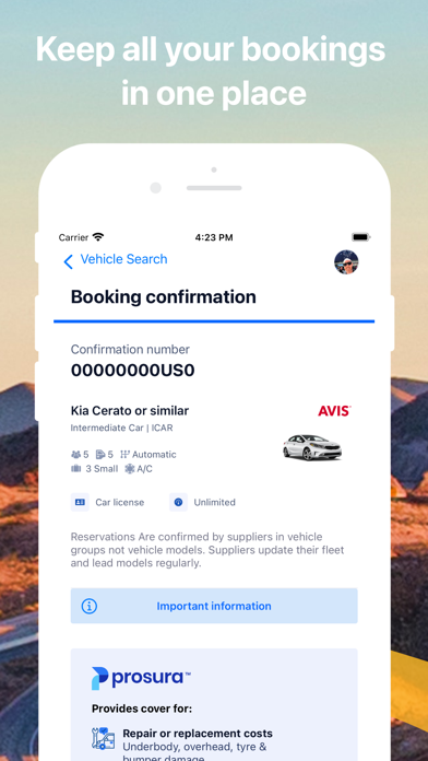 VroomVroomVroom - Car Hire Screenshot