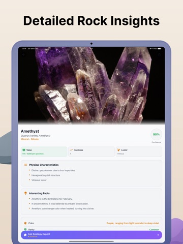 Rock Identifier: GeoLens iPad screenshot