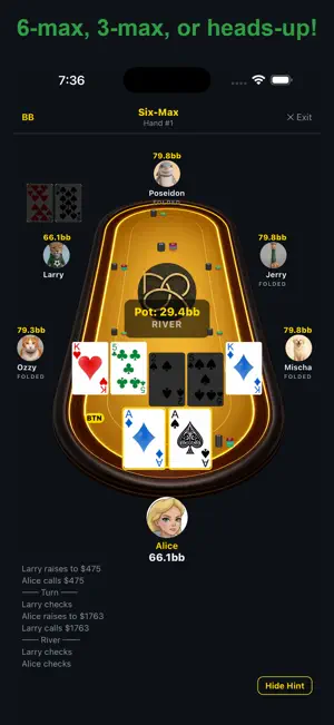 GTO Poker - Play & Learn screenshot 4