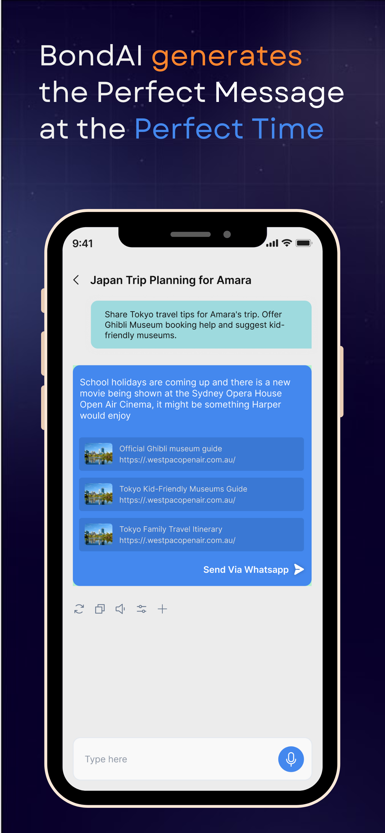 bondAI: AI Relationship Agent screenshot 3