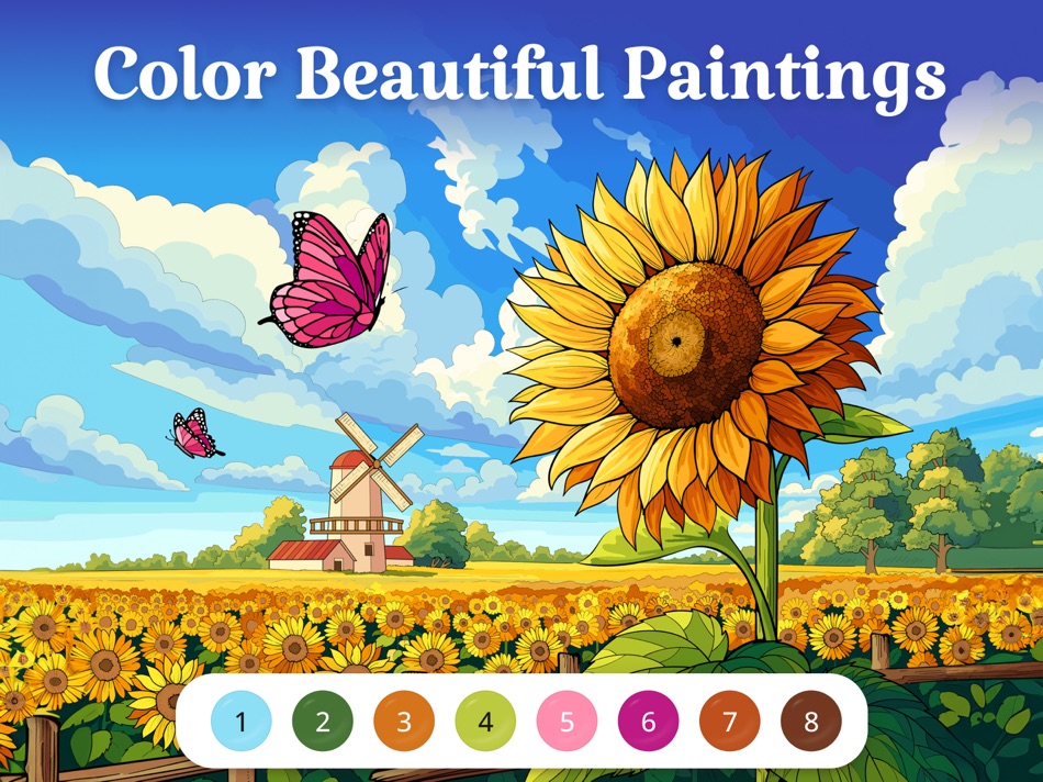 #7. Vista Color: Coloring Book HD (iOS) By: Oakever Games