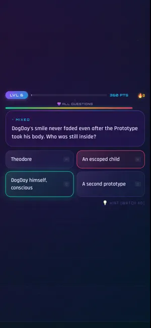 Playtime 5: Last Chapter Quiz screenshot 2