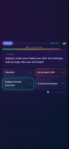 Playtime 5: Last Chapter Quiz Screenshot 2 of 5