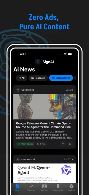 SignAII: Breaking AI News screenshot 1