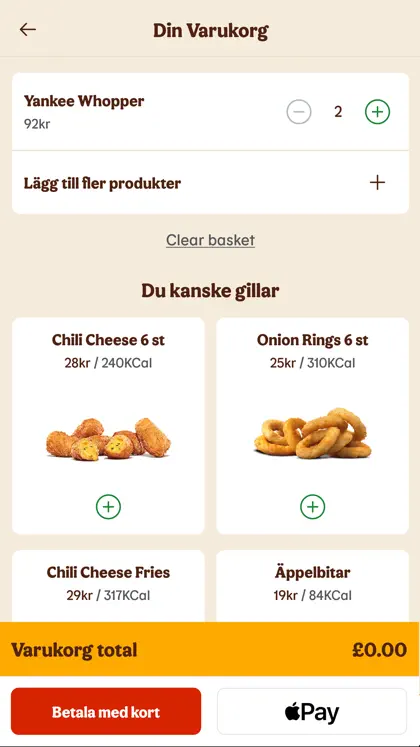 Screenshot 3 di 3 di Burger King Norge