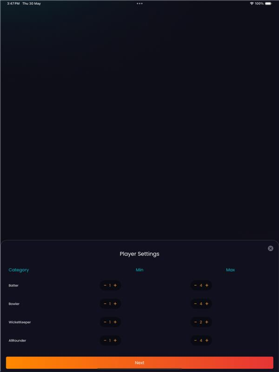 Dragoz Sports: Fantasy Cricket iPad screenshot 7 - Sports app