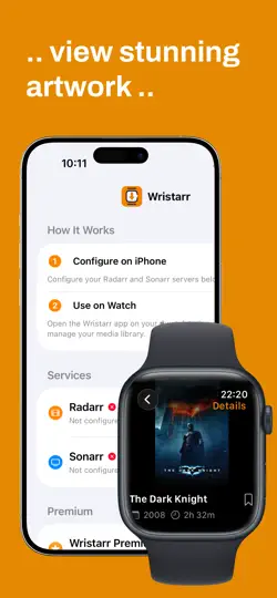 Captura de pantalla de Wristarr en iPhone 2