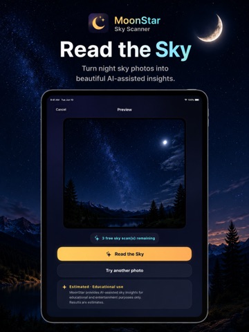MoonStar: Sky Scanner iPad screenshot