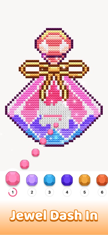Jewelscapes - Color by Number screenshot 1