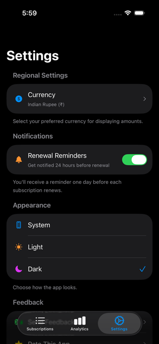 SubStatus Screenshot 5 of 6
