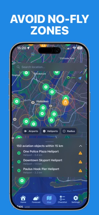 Drone Weather Forecast UAV Map Screenshot 2 of 6