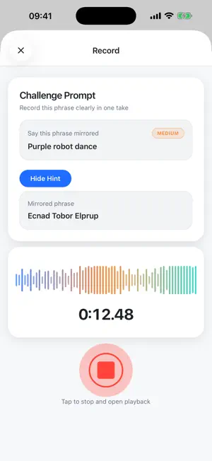 Mirror Mic - Say It Backwards screenshot 1