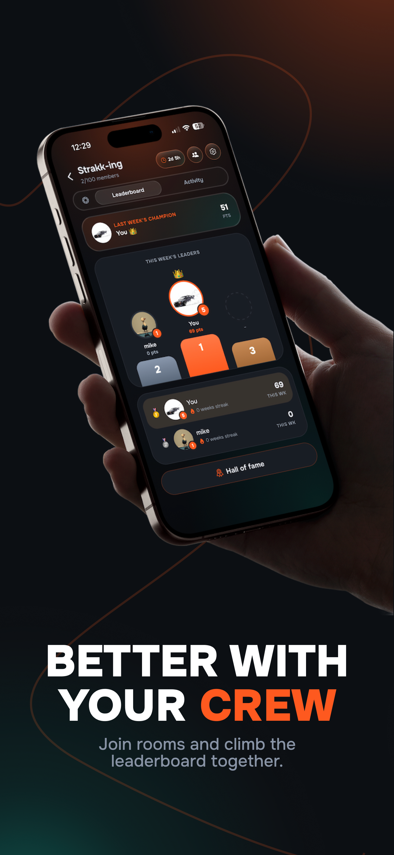 Strakk: Workout Log & Friends screenshot 2