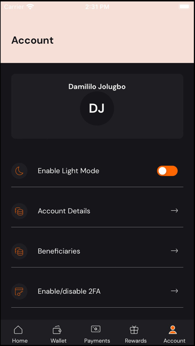 RoutePay Fintech Screenshot