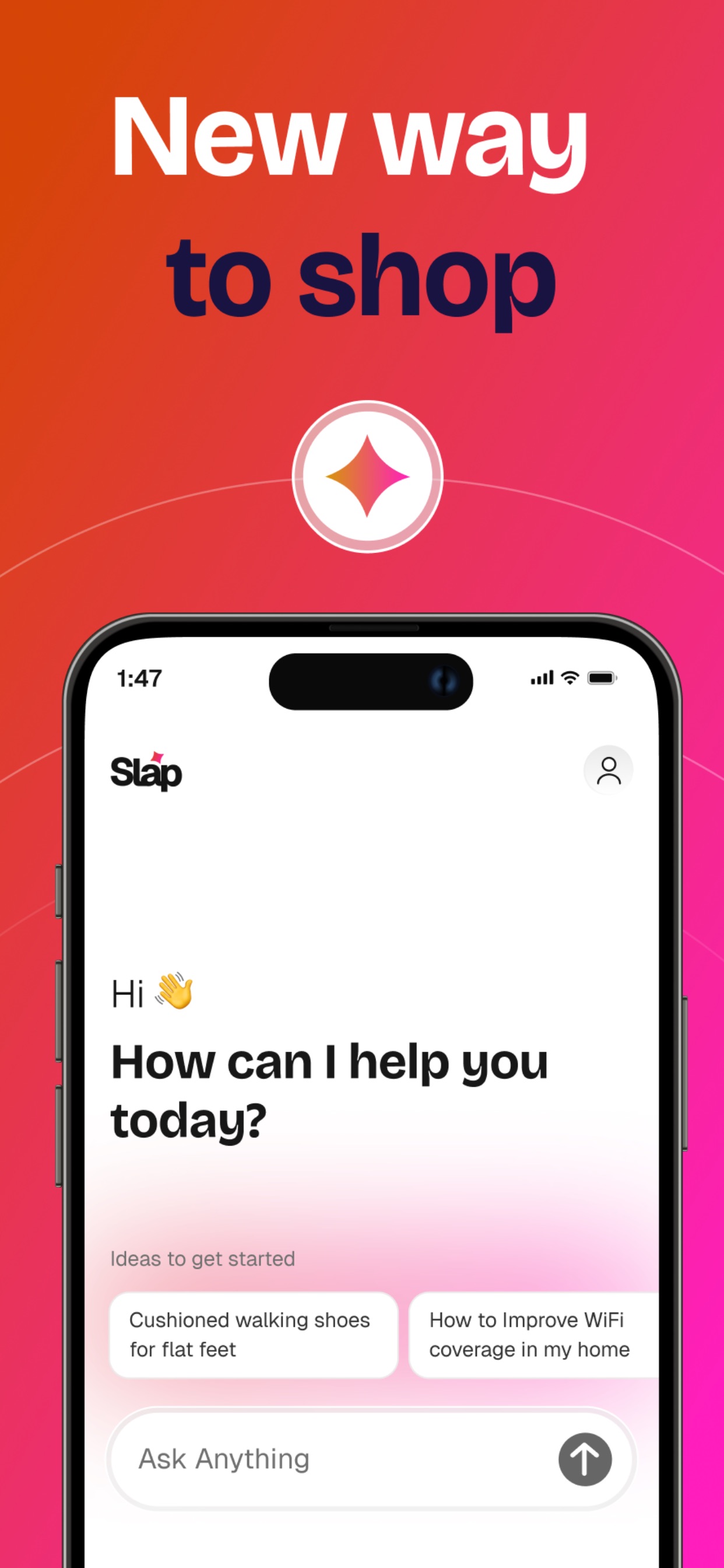 Screenshot 1 of SLAP: AI Shopping, Chat & Find
