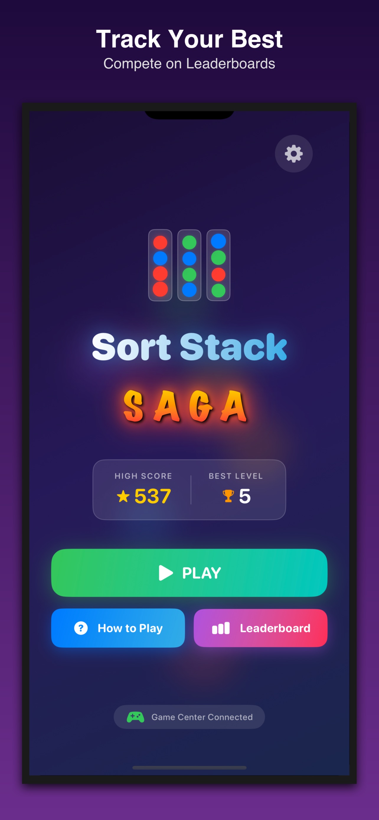 Screenshot 1 of Sort Stack Saga