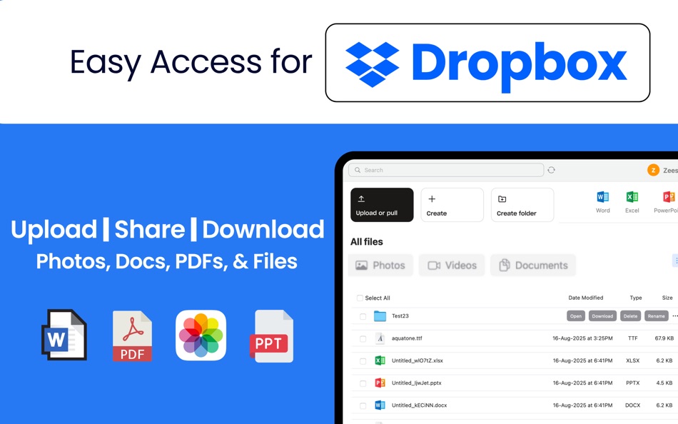 #1. Cloud Storage for Dropbox Docs (macOS) 由: Zeeshan Razzaq