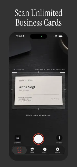 Business Card Scanner CardScan screenshot 1
