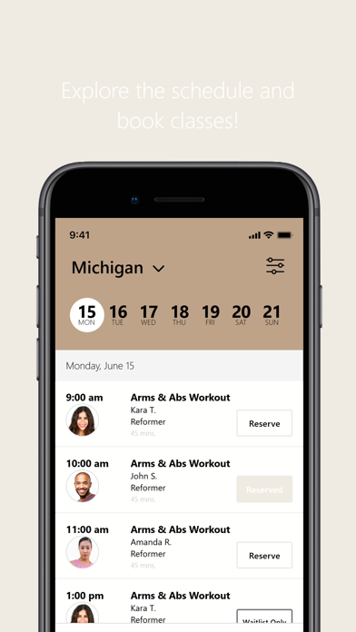Āyu Pilates iPhone screenshot 3 - Health & Fitness app