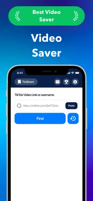TicDown: Tic Video Saver iPhone screenshot 1