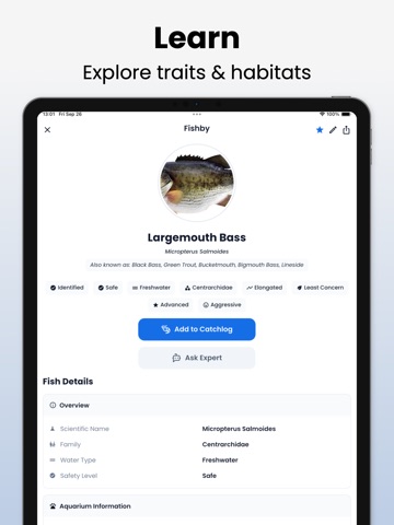 Fish Identifier - Fishby iPad screenshot