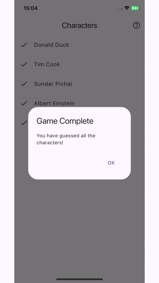 #5. Character Game (iOS) Göre: Low-Stack Technologies
