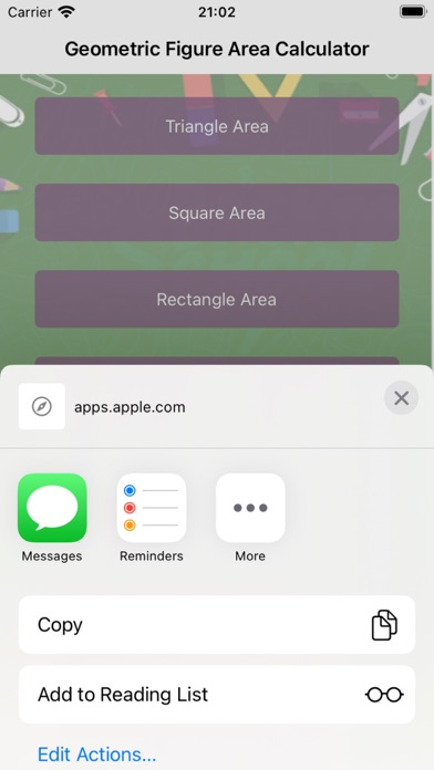 AreaCalculator-GeometricFigure Screenshot