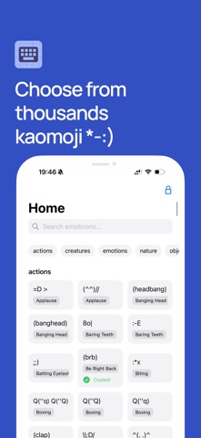 Kaomoji Keyboard + Emoji Maker screenshot