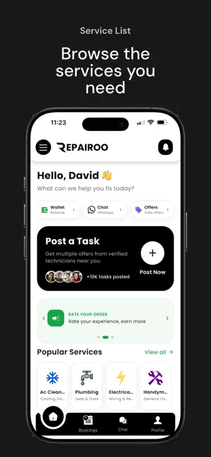 Repairoo - Home Services iPhone screenshot 2