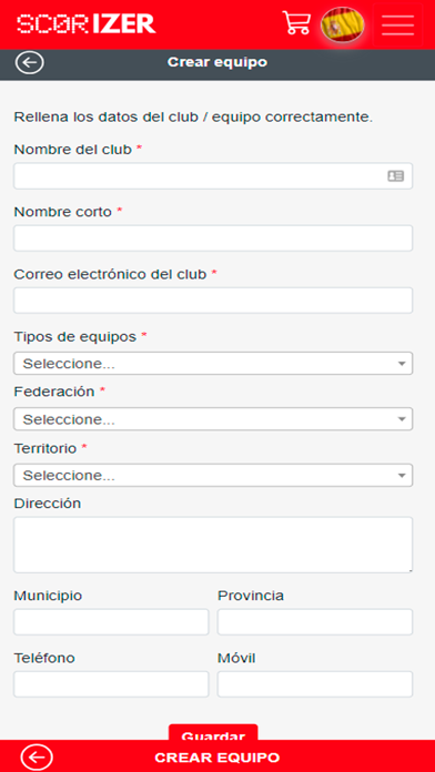Scorizer screenshot