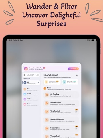 Picin - Photo Album & Collage iPad screenshot