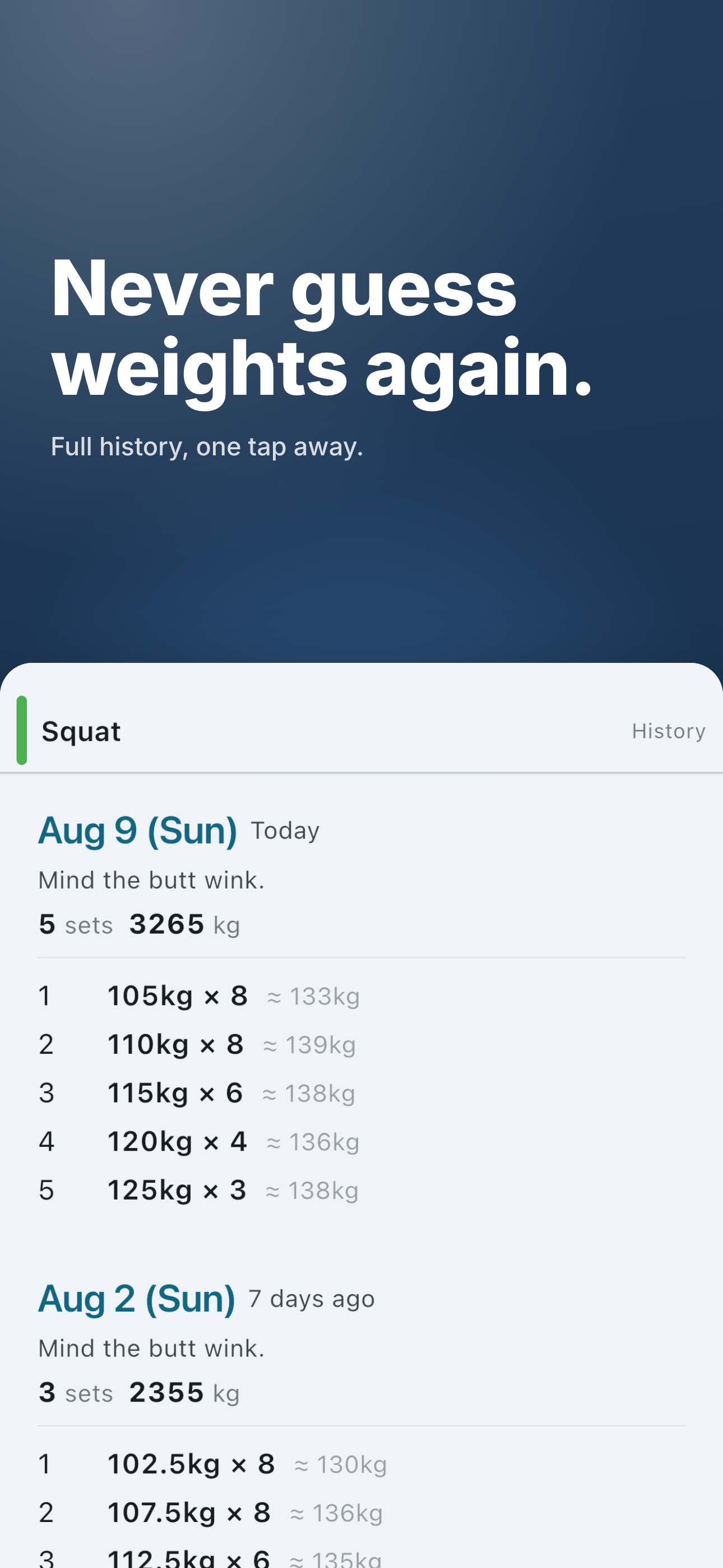 BTB Workout Log: Gym Tracker screenshot 8