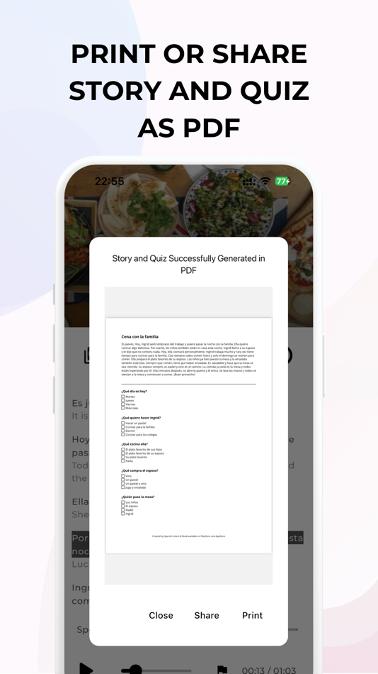 #7. Learn Spanish: Listen and Read (iOS) 来自: Zhivko Gerasimov