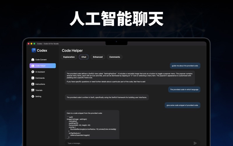 Codex - Code AI For Xcode screenshot
