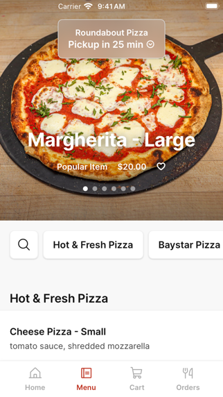 Roundabout Pizza iPhone screenshot 2 - Food & Drink app