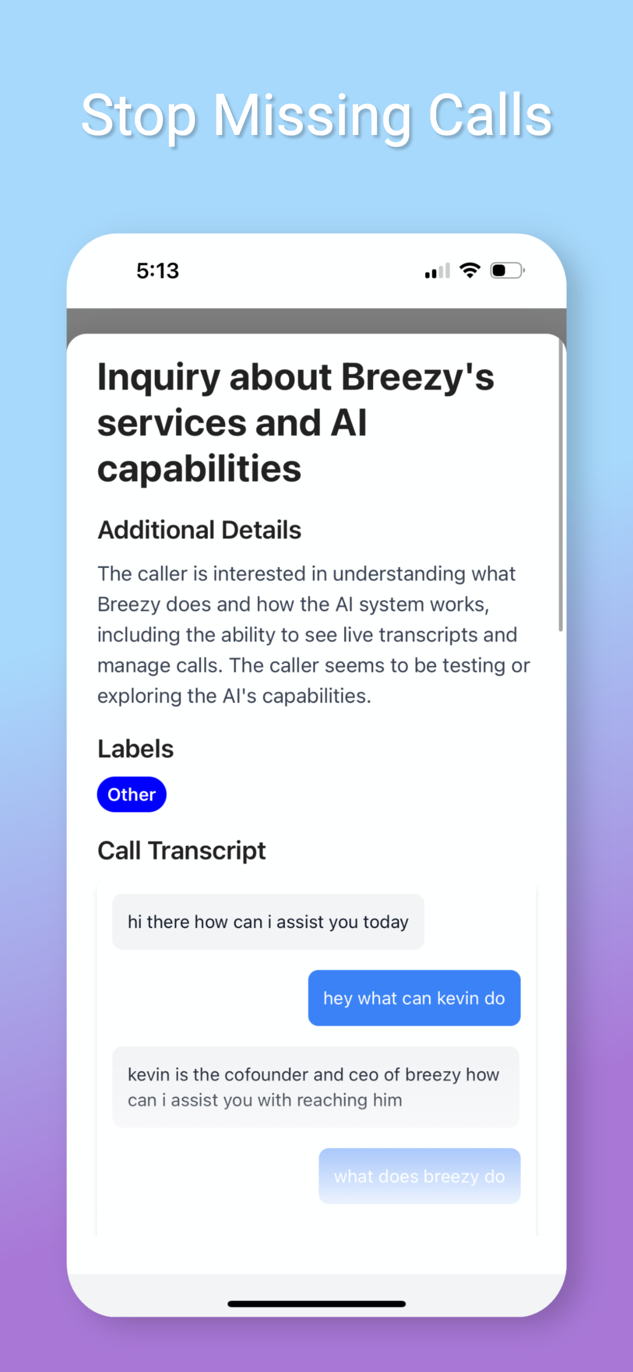 Breezy – AI Phone