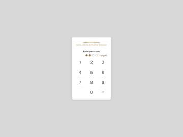 Golden State Bank iPad screenshot
