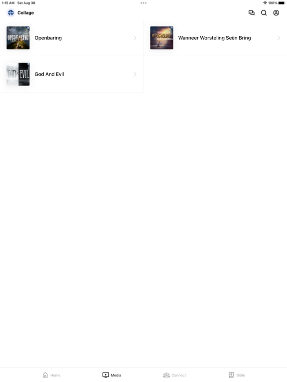 Collage Gemeente iPad screenshot
