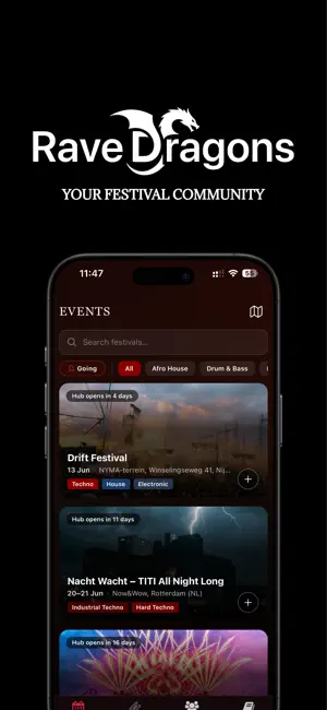 RaveDragons iPhone screenshot 1