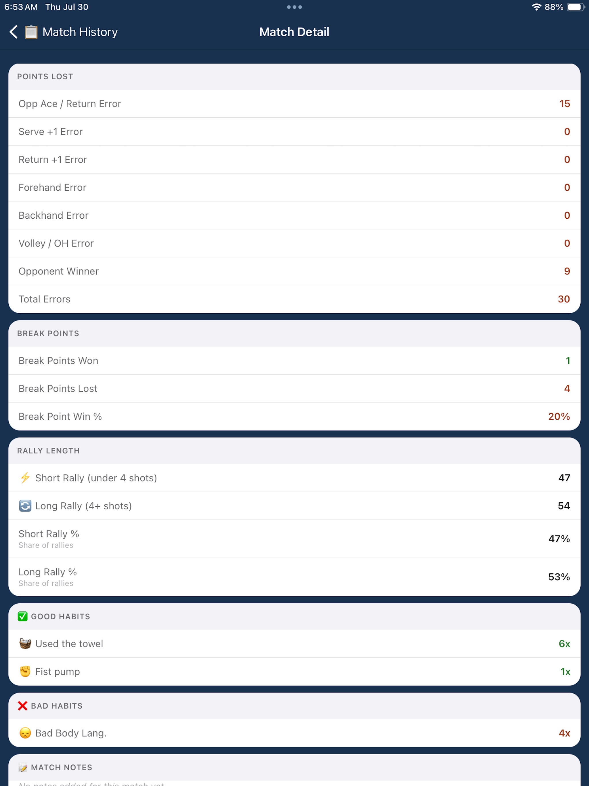 CourtSide Stats | Tennis ™ screenshot 19