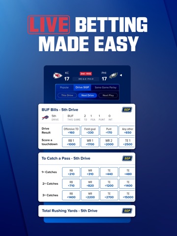 FanDuel Sportsbook & Casino iPad screenshot