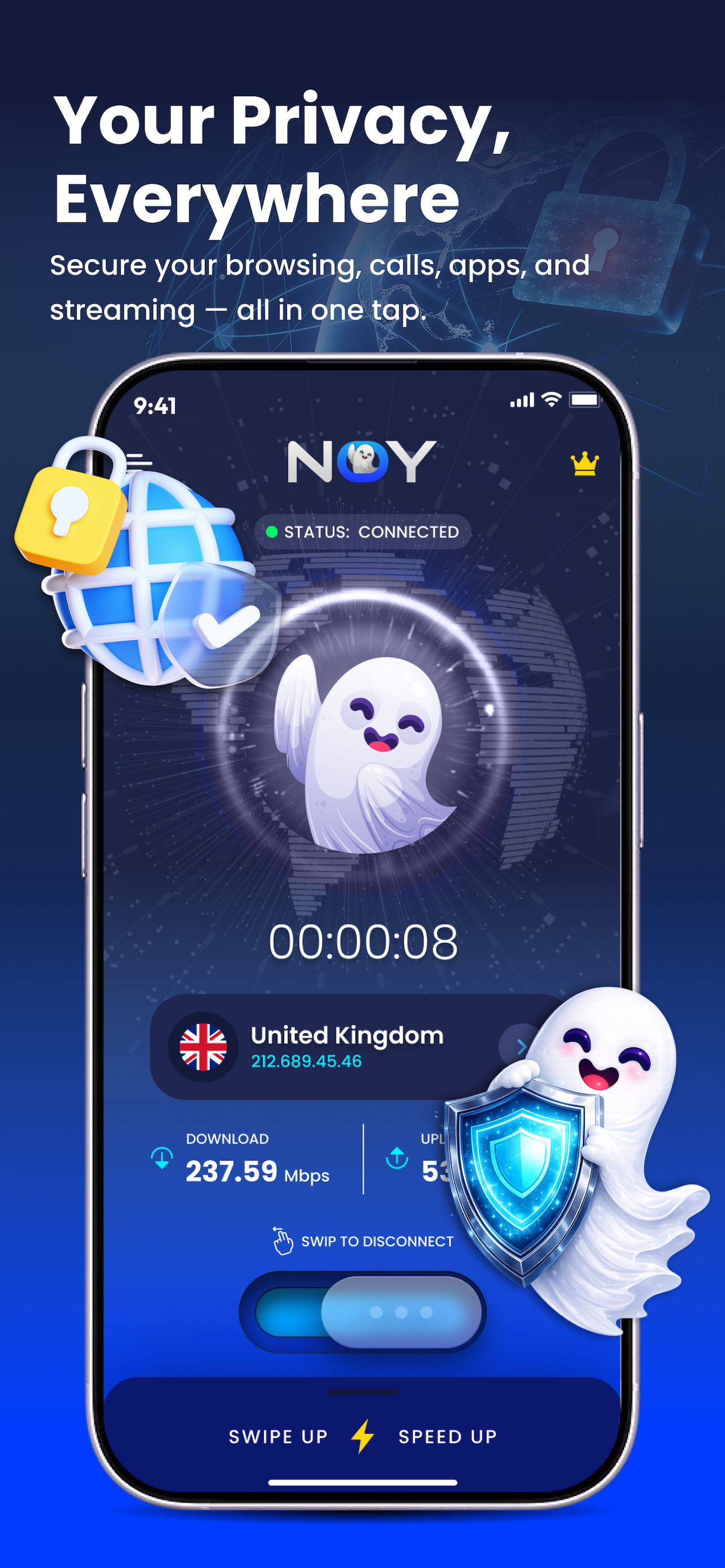 Noy - Anonymous internet VPN