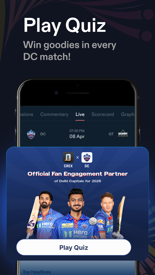 #3. CREX - Just Cricket (iOS) Door: Parthtech Developers LLP