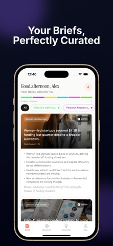 Curate News iPhone screenshot