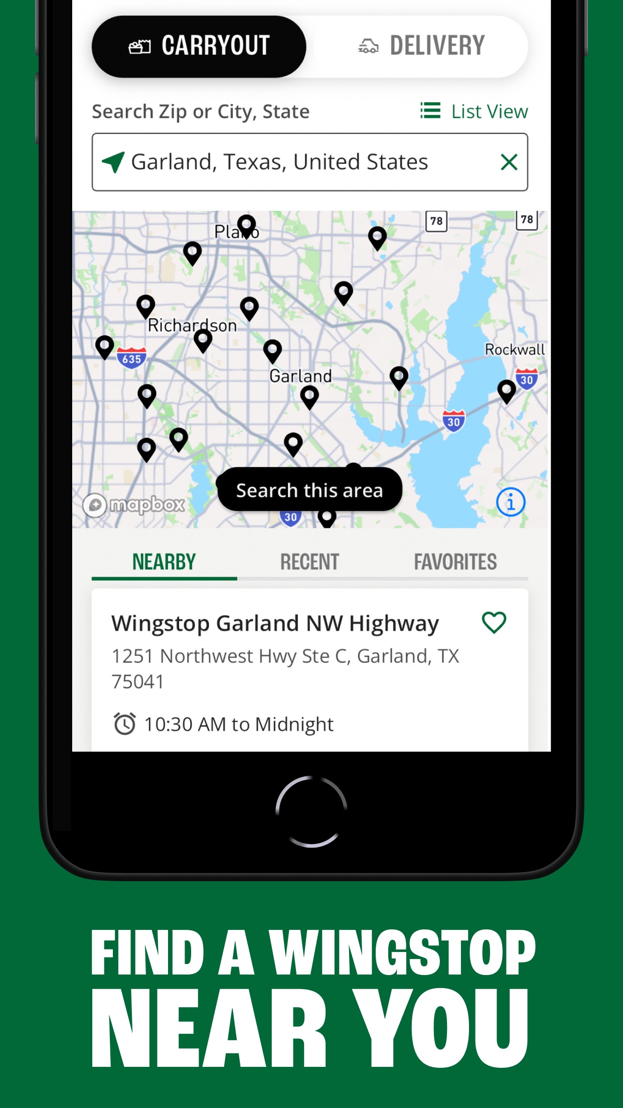 Wingstop screenshot 2
