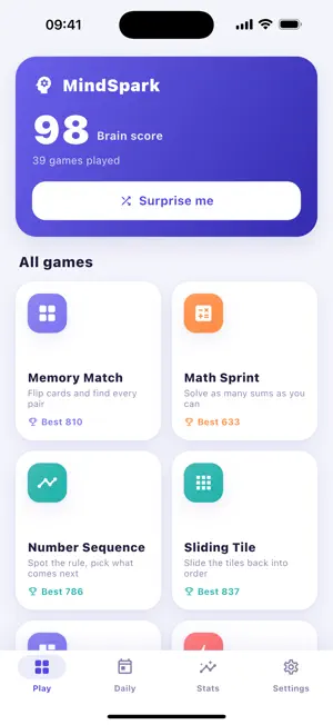 MindSpark Brain Games screenshot 1